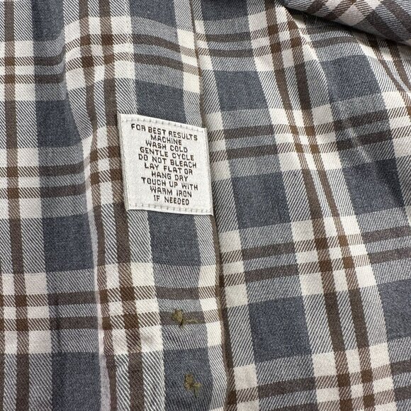 Peter Millar Shirt Mens Button Up Cotton Windowpane Plaid Long Sleeve Sport Top - Picture 4 of 16